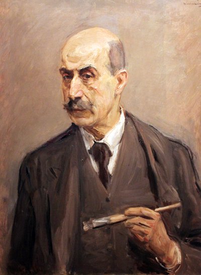Self-Portrait with Brush by Max Liebermann